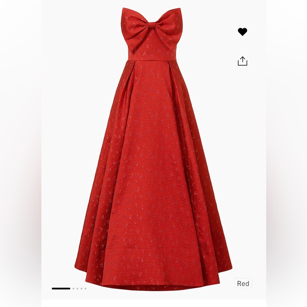 Sau Lee Juliette Jacquard Bow Cocktail Dress Size 6 NWT